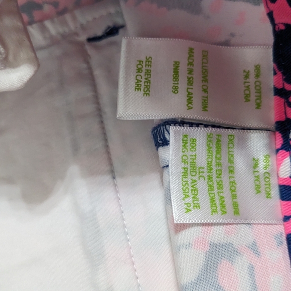 NWT! Lilly Pulitzer Hazelle Stretch Shorts Nauti Navy Beyond The Sea Size 12 - Picture 6 of 14